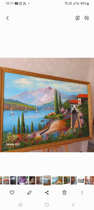 Şəkillər, tablolar: Rəssamlıq əsərləri – orijinal yağlı boya tablolarıÖlçü 130/90.  — 7