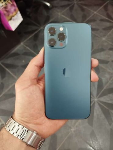 iphone 12 işlənmiş: IPhone 12 Pro Max, 128 GB, Yaşıl, Face ID