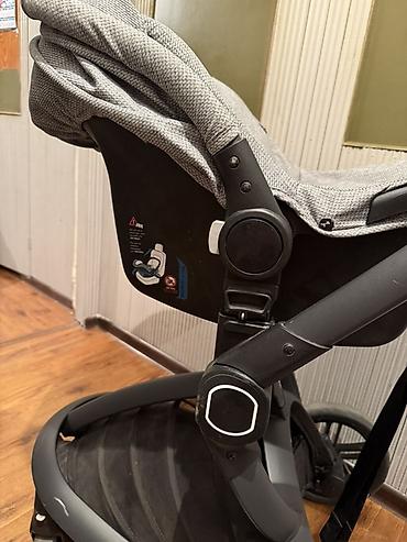 Коляски: Коляска, Другой бренд, цвет - Серебристый, Б/у, Самовывоз — 8