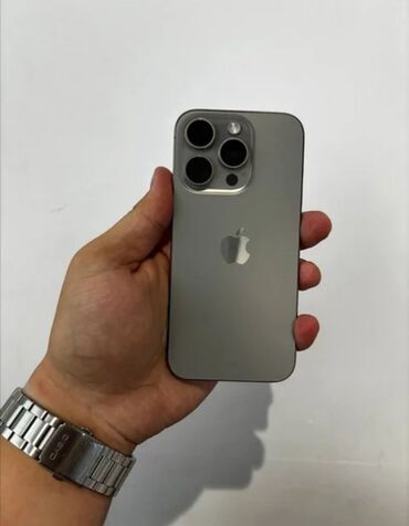 чехол на поко м5: IPhone 15 Pro Max, Колдонулган, 256 ГБ, Natural Titanium, Заряддоочу түзүлүш, Коргоочу айнек, Каптама, 94 %