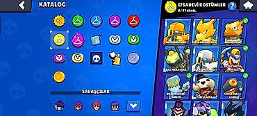 Digər oyun və konsollar: Brawl Stars oyunu üçün hesab - Kupa: 43.558 - Gücləndiricilər, mağaza — 6