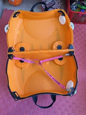 купить детские чемоданы: Детский чемодан-каталка Trunki (дизайн «тигр») Крепкий и качественный — 3