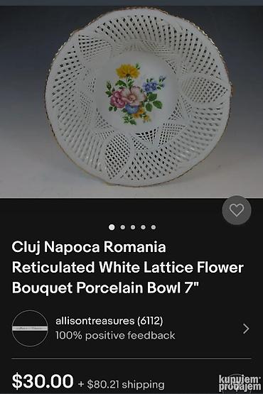reflektor parkside: Bombonijera nova Cluj Napoka porcelan iz 70ih. Porcelanska rumunska — 3