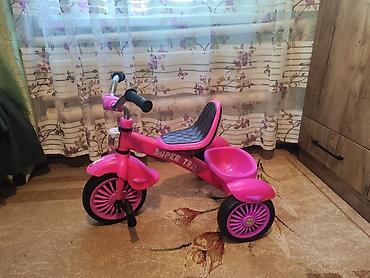 Новый детский трёхколёсный велосипед Super Trike, розовый. - Лёгкая