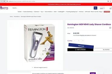 Električni brijači: *** AKCIJA *** 1526 Aku Bežični električni brijač za žene REMINGTON; — 7
