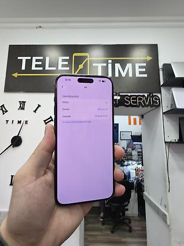 mac pro: IPhone 15 Pro Max, 256 GB, Black Titanium, Zəmanət, Simsiz şarj, Face ID — 2