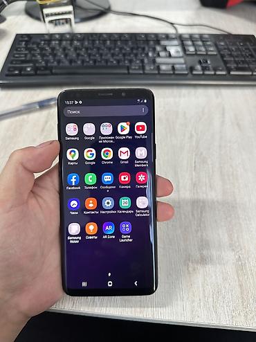Samsung: Samsung Galaxy S9 Plus, Б/у, 64 ГБ, цвет - Черный, 2 SIM — 16