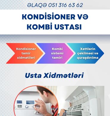 Kondisionerlər: Kondisioner ustası və Kondisionerlərin təmiri Kondisioner Təmiri