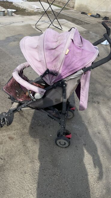 бу детская коляска: Коляска, цвет - Фиолетовый, Б/у
