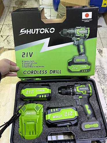 шруповеры: Аккумуляторная дрель-шуруповёрт SHUTOKO 21V Комплектация: - — 3