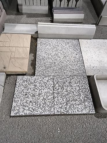 Mozaik daş çınqıllı beton döşəmə plitələri - Material: yüksək