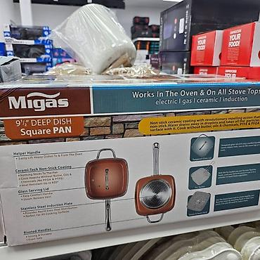 Kompleti posuđa: Višenamenska kvadratna šerpa / duboki tiganj modernog dizajna, idealna — 2