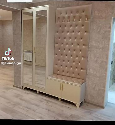 ucuz dolab: Yeni, 2 qapılı, Güzgülü, Bej, Açılan, Düz dolab — 2