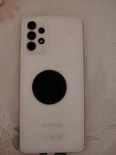 samsung sade telefonlar: Samsung Galaxy A72, 256 GB, rəng - Ağ, Sensor, Barmaq izi, İki sim kartlı