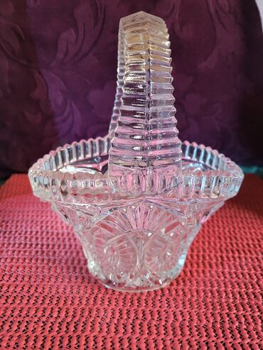 Kante: Korpa nova perfektan rad,ceska 70te. Korpa je cela od stakla. sve — 3