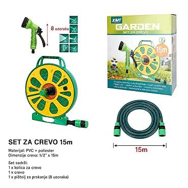 KMT 15m prenosivi kotur sa crevom za vodu – XMT Garden set Opis