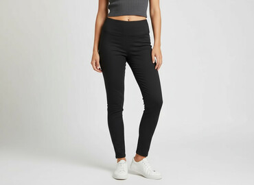 legginsy push up woskowane: Pieces, Legginsy Eleganckie damskie, rozmiar S