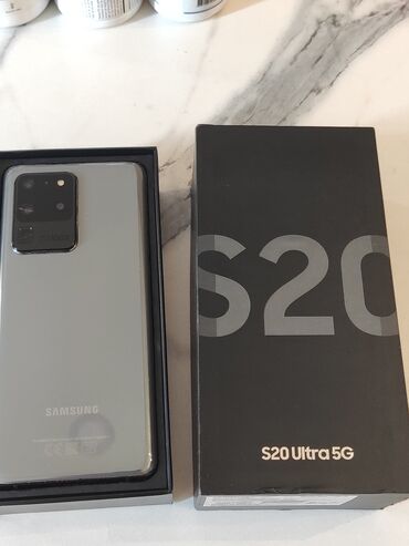 самсунг а03s: Samsung Galaxy S20 Ultra, Колдонулган, 128 ГБ, түсү - Боз