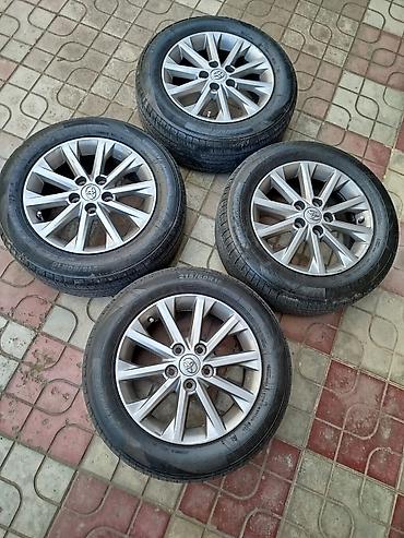 porsche disk: Məhsul: 4 ədəd orijinal Toyota yüngül lehimli disk + şin komplekti - — 3
