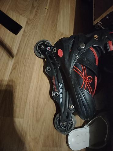 İdman və istirahət: Inline təkərli konki (roller skates) - Rəng: qara-qırmızı - 4 — 2