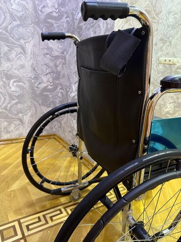 Əlil arabaları: Universal əlil arabası – polad xrom örtüklü çərçivə və rahat — 2