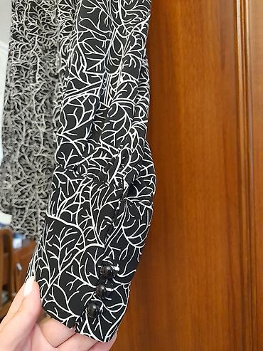 cap isləri: Qara-ağ naxışlı qadın köynəyi - Brend: Seel Fashion - Ölçü: 46 — 3