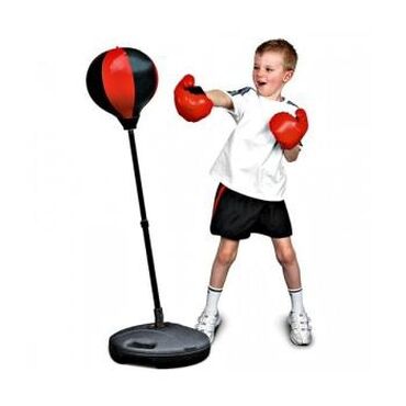 makarov пневматический: Детская боксерская груша с перчатками Напольный детский боксерский