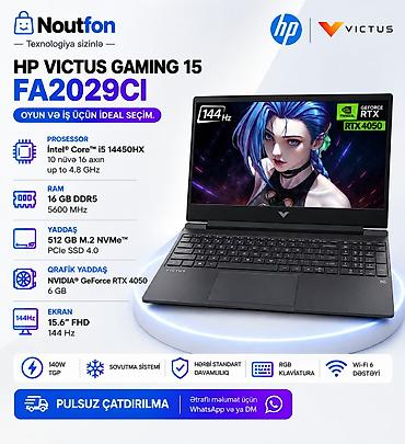 HP: ◾ Model : Hp Victus Gaming 15 fa2029ci ◾ Prosessor : İntel Core i5 — 1