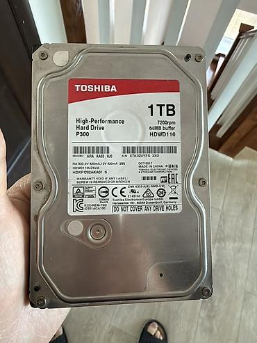 мониторы displayport: Жесткий диск Toshiba P300 1 ТБ - Модель: HDWD110 (High-Performance — 1