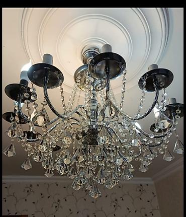 lüstur altı: Çılçıraq, 8 lampa, Metal — 1