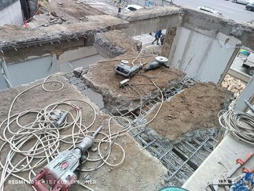 Beton işləri: #Betonkesme #betondeşmə Beton kubik kərpic - dən kəsim deşim — 15