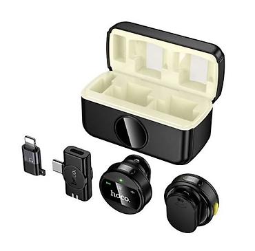 HOCO L22 Wireless Microphone с зарядным кейсом — компактная