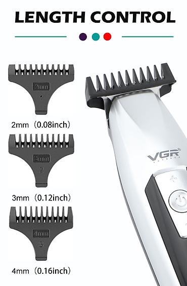 sns makinesi: Professional Trimmer VGR 970 - 4 Sürətli - 6550RPM / 2000MAH - 240 — 10