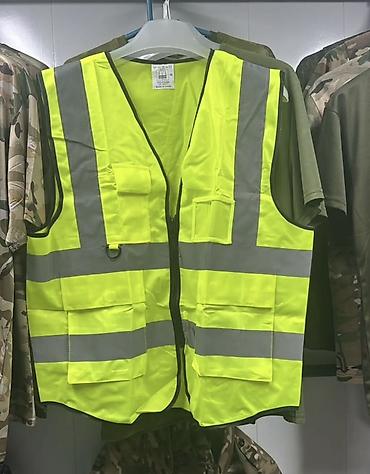 Спецодежда: Сигнальный жилет повышенной видимости (HI-VIS), лимонно‑жёлтый с — 1