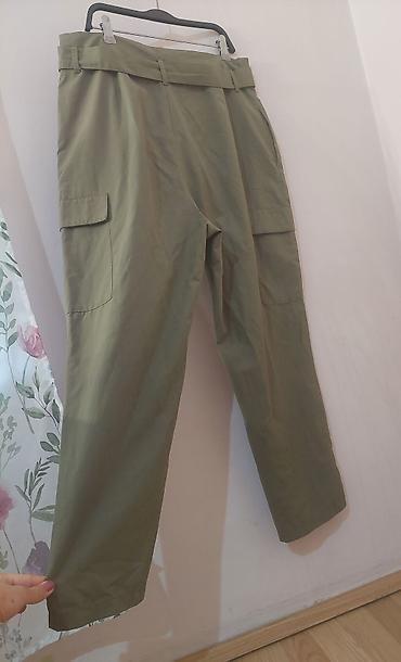 ugg sa debelim djonom: Zara Ženske cargo pantalone – maslinasto zelene - Visok struk sa — 3