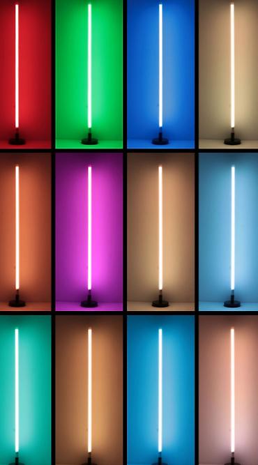 фотолампы: ﻿Светодиодная RGB LED трубка с пультом управления (0.9 м) + напольное — 2