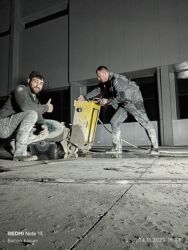 Beton işləri: #Betonkesme #betondeşmə Beton kubik kərpic - dən kəsim deşim — 14