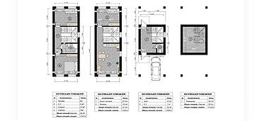 3 х комнатная: СОВРЕМЕННЫЙ ТАУНХАУС 115,9 м² | 3 ЭТАЖА + ПОДВАЛ | ПАРКОВКА И — 4