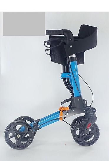 Ходунки, костыли, трости, роллаторы: Ходунки роллаторы с подножкой и корзинкой и ручным тормозом новые 24/7 — 4