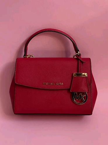 kos: Michael Kors ženska torba – model s ručkom, crvena - Materijal — 1