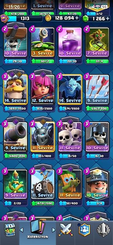 clash royale hesab satışı: Clash Royale hesabı satılır – yüksək trofeyli və zəngin kolleksiya - — 8