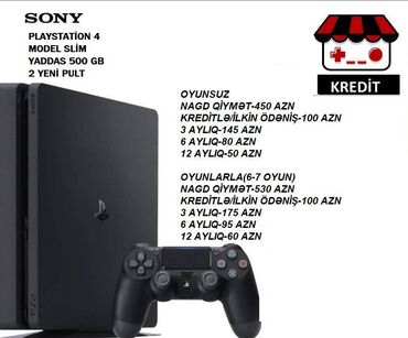 kreditle playstation 4: Playstation 4 Nagd ve kredit Cemi 10 deq erzinde onlayn senedlesme