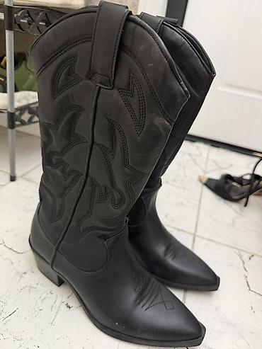 Сапоги: Сапоги, 37, Stradivarius, Новый, цвет - Черный, Платная доставка, Самовывоз — 6