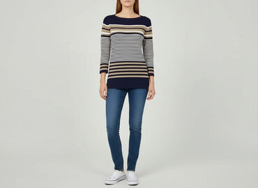 lidl sweter w paski: Damart, Women`s sweater, size S