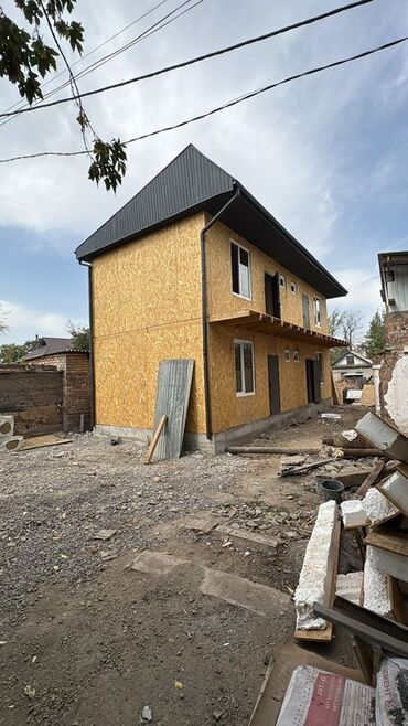 дом 1 комнат: 30 кв. м, 1 бөлмө, Брондолгон эшиктер, Евроремонт, Забор, тосулган