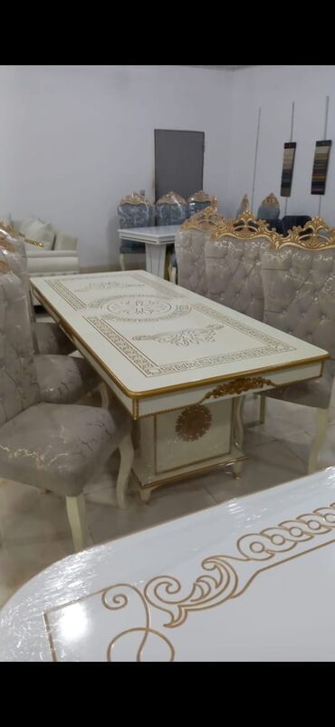 Masa və oturacaq dəstləri: Qonaq otağı üçün, Yeni, Dördbucaq masa — 16