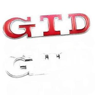 Auto delovi, gume i tjuning: Samolepljiv znak GTD VW - metalni. Samolepljiv znak GTD. ✨ U ponudi — 7