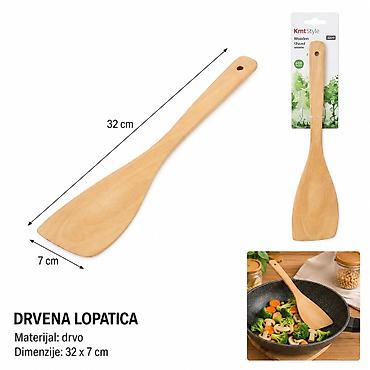 KMT Lopata 5403656 Drvena kuhinjska lopatica za pripremu, serviranje