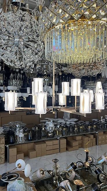 İşıqlandırma: Led Çılçıraq, 4 və daha çox lampa, Şüşə — 6