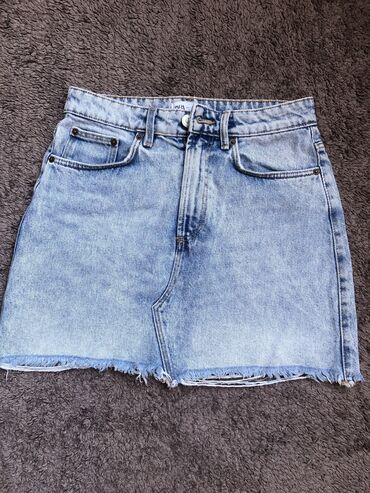 firuzəyi ətəklər: Mini Ətək, Zara, Cins, S (EU 36)
